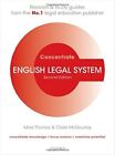 English Legal System Concentrate: Law Revision And Study Guide Paperback ? 6 Aug