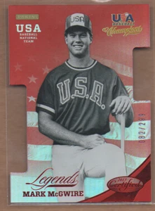 2013 USA Baseball Champions Legends Die-Cuts Mirror Red #28 Mark McGwire /299 - Picture 1 of 1