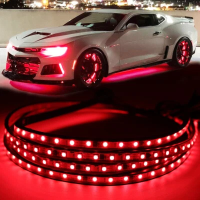 6pcs Multi‑Color RGB Underglow LED Kit Neon Strip Light APP For Chevrolet Camaro - Image 1 of 4