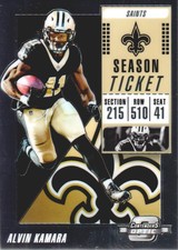 2018 Panini Contenders Optic #33 Alvin Kamara New Orleans Saints