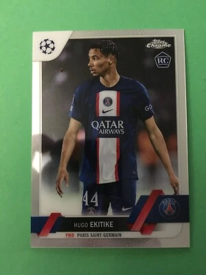 2022-23 Topps Chrome UEFA Club Competitions Hugo Ekitike RC Rookie Base - Image 1 of 2
