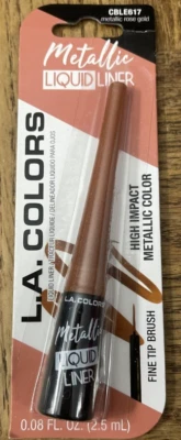 L.A. Colors #CBLE617 Metallic Liquid Liner Metallic Rose Gold-Brand New-SHIP 24H - Image 1 of 4
