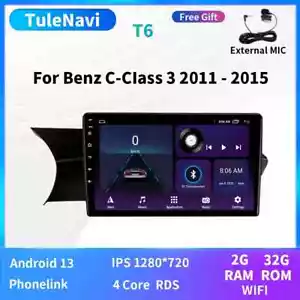 Para Mercedes Benz Clase C 3 2011-15 GPS Android Carplay Coche Radio Reproductor Pantalla - Imagen 1 de 32