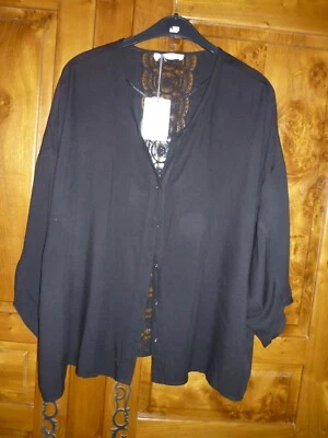 VESTE CHEMISIER FEMME 100% NEUVE NOIR MARQUE TEDDY SMITH TAILLE 2 SOIT 42 44 - Photo 1/4