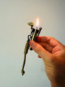 Bullet Style Lighter Fluid Fuel Zippo Vintage Lighter Tactical Lighter USA - Picture 1 of 4