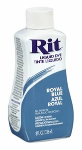 RIT All Purpose Liquid Fabric Dye 236ml (8 FL OZ) ROYAL BLUE - Picture 1 of 1