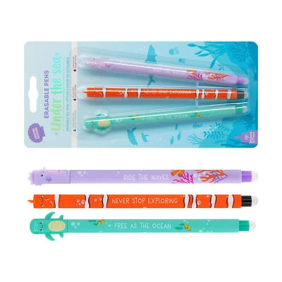 Erasable Pen Set 3pcs Writing Gel Pen Cartoon Kids Gel Pens Home Work Pens - image 1 of 4