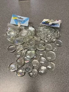 2 LBS Multi-size 3/4” - 1-3/4" Glass Flat Gemstone Vase Fillers Clear - Picture 1 of 5