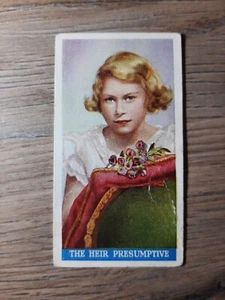 1937 Godfrey Tobacco Card Queen Elizabeth II Rookie RC The Heir Presumptive - Picture 1 of 2