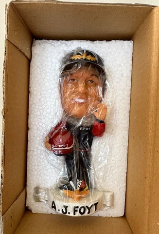 A.J.Foyt Indianapolis 500 4 Time Winner Bobblehead Pepsi Cover