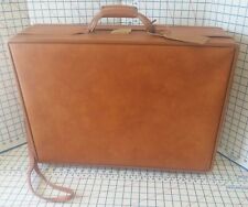 Vintage Hartmann Luggage Pullman 24" Brown Vinyl Suitcase Very Good Clean Used
