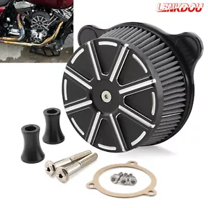 For Harley 08-16 CNC Air Cleaner Intake Filter Street Glide Road King Road Glide - Picture 1 of 9