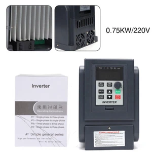 Convertitore di frequenza 1 fase universale VFD regolatore di velocità inverter AT2 220V 750W ITA - Foto 1 di 11