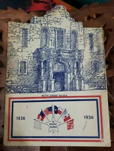 1936 Centennial 6 Texas Flags Betty Jeanne Wilkes The San Antonio Trade News - Picture 1 of 8