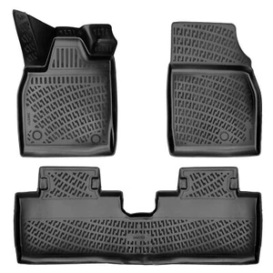 El revestimiento de tapetes se adapta a Ford Mustang Mach-E 2021-2024 impermeable 3D moldeado negro - Imagen 1 de 12