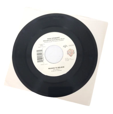 ROD STEWART w/ RONNIE WOOD Reason w/UNRELEASED LIMITED USA 7 INCH Vinyl Single  - Image 1 of 2