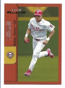 Bobby Abreu 2002 Fleer Maximum #58 To the Max /335 Philadelphia Phillies - Foto 1 di 2