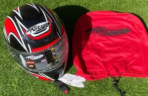 Nitro N311-V Full Face Motorcycle Motorbike Helmet ACU Gold, Size XS New - Picture 1 of 8