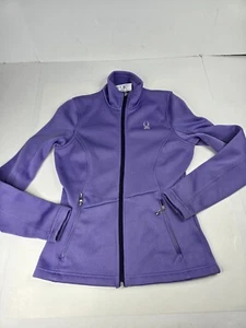 Spyder Purple Full Zip Up Core Sweater Size S/P RN 143097 CA 56744 Outdoor Hike - Picture 1 of 14