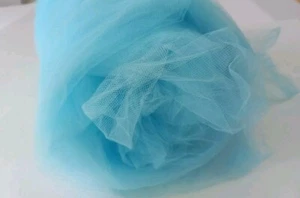 Blue Tulle Fabric Netting Soft Mesh Flowy Airy Dance Costume 60 Wide Over 3 Yds - Picture 1 of 4