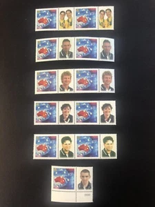 AUSTRALIA 2000 PARALYMPIAN OF THE YEAR AWARDS PERSONALISED STAMPS SET OF 6 - VFU - Picture 1 of 5