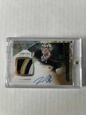 2013-14 SP AUTHENTIC FUTURE WATCH AUTO PATCH JOHN GIBSON 060/100 #296 - Image 1 of 2