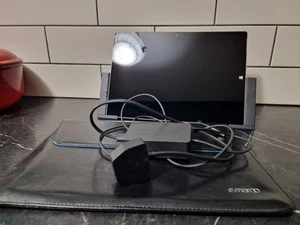 Microsoft Surface Pro 3 Intel i5-4300U 2.50G 4GB RAM 128GB SSD Dock Case Bundle - Picture 1 of 9