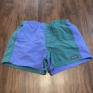 Patagonia Shorts Herren klein lila grün Baggies NetPlus Badehose Nylon gefüttert - Bild 1 von 9