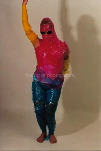 SHRINK WRAPPED SUPERHERO Man WEIRD FOUND PHOTOGRAPH Color ORIGINAL 58 44 C - Picture 1 of 1