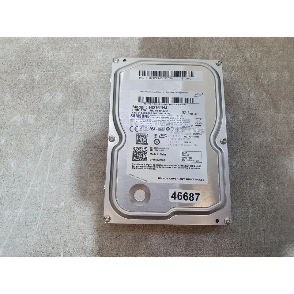 Samsung Spinpoint S166 HD161HJ Internal Hard Disk Drive 3.5" 160GB SATA 7200-RPM - Image 1 of 4