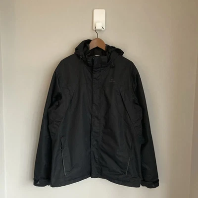 Quechua Mens Shell Jacket Size XL Black Hooded - Image 1 of 4