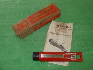 VINTAGE AMERICAN OPTICAL AO DUO-CHEK COOLANT AND BATTERY TESTER MADE IN USA - Picture 1 of 5