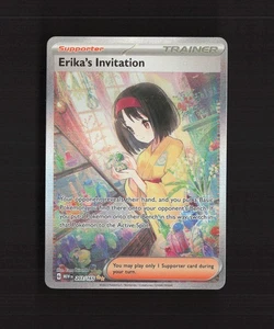 Erika's Invitation 203/165 Scarlet & Violet 151 SIR Raro Holo Pokemon Tarjeta Casi Nuevo - Imagen 1 de 10
