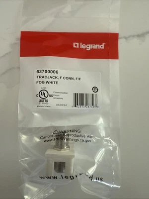 * Лот из 40 * Legrand 63700006 трек jack F CONN, туман белый 2 коробки из 20 - Изображение 1 из 3