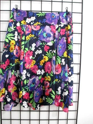 RALPH LAUREN  🌸 SIZE 12 / 34" WAIST==FLORAL PRINT / ASYMMETRICAL HEM /  SKIRT - image 1 of 4