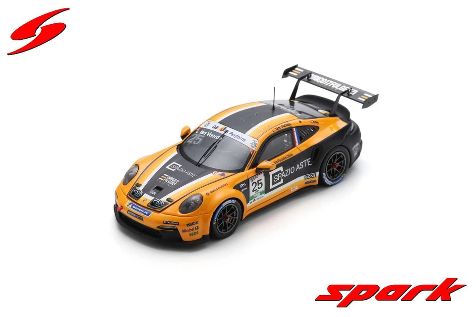 Spark SI025 1/43 Porsche 911 GT3 Cup No.25 Carrera Cup Italia Campione 2023
