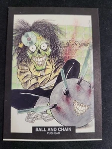 1991 Brockum Rockcards BALL AND CHAIN PUSHHEAD STICKER card - Picture 1 of 2