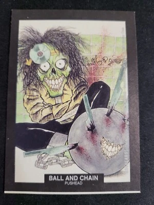 1991 Brockum Rockcards BALL AND CHAIN PUSHHEAD STICKER card  - Image 1 of 2