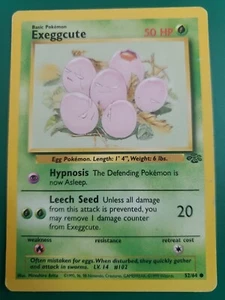 Juego de cartas coleccionables Pokémon Exeggcute Jungle original ¡Tarjeta común ilimitada!! - Imagen 1 de 4