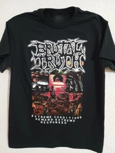 Camisa Unisex De Colección Brutal Truth Band Amante de la Música Algodón Negra Talla Completa TU306 - Imagen 1 de 3