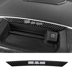 Consola central de fibra de carbono borde de panel de cartas para Dodge Ram 1500 18+ - Imagen 1 de 9