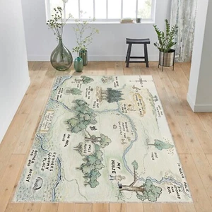 Winnie The Pooh Rug, Cartoon Rug, Design, Art, Kids Rug, Decor, Winnie The Pooh - Picture 1 of 10