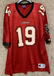 Vintage Champion NFL Mens Keyshawn Johnson Tampa Bay Buccaneers Jersey Sz 48 XL - Picture 1 of 14