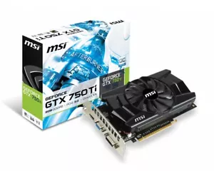 MSI GeForce GTX 750 Ti Video Graphics Card GDDR5 128-Bit 2GB HDMI 1.4a VGA DVI - Picture 1 of 9