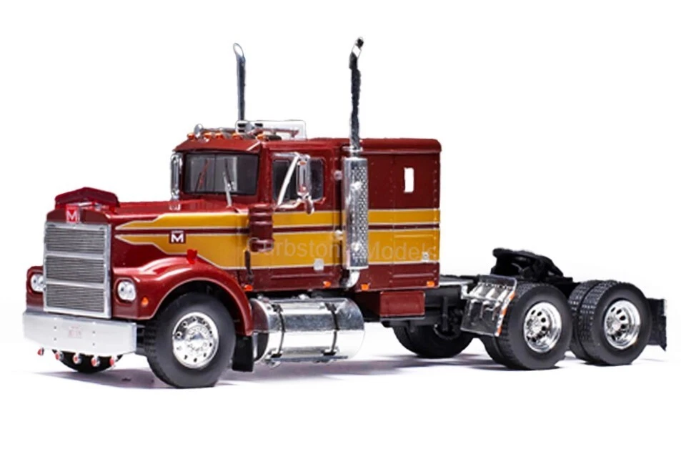 IXO TR157 Marmon CHDT Tandem Axle Tractor w/Sleeper - Red/Gold 1/43 O Scale MIB - Image 1 of 1