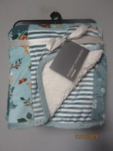 Manta de felpa Gerber Modern Moments bebé niño pequeño oso azul talla 30 pulgadas x 40 pulgadas - Imagen 1 de 2