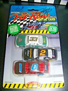 Pit Row 1992 3 Pack 1/64 Autographs of all 3 Drivers Harry Gant, Dick Trickle - Picture 1 of 12