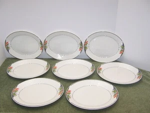 9 DUDSON FINE CHINA CASABLANCA OVAL SALAD PLATES STOKE-ON-TRENT ENGLAND - Picture 1 of 8