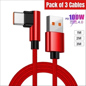 USB A to Type C Fast Charger Cable 3A For Samsung Mobile Phone Lead USB C Cable - Picture 1 of 14