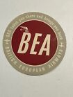 Vintage Airline Travel Label BEA British European Airways 